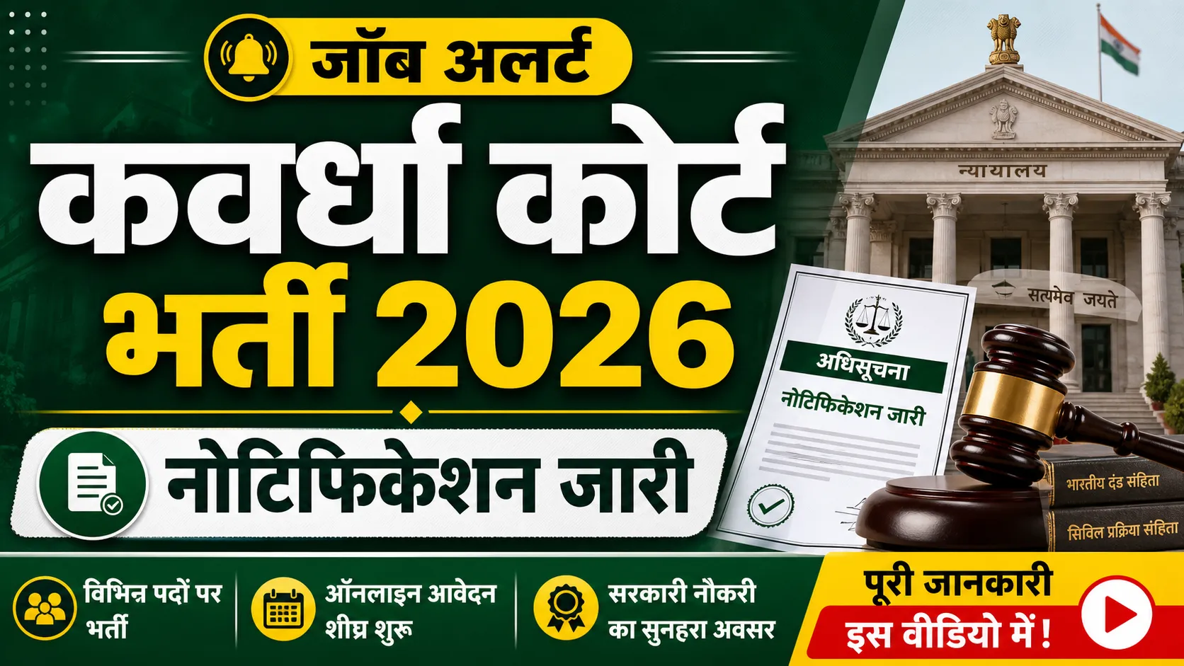 Kawardha Court Recruitment 2026 (कवर्धा न्यायालय भर्ती 2026)