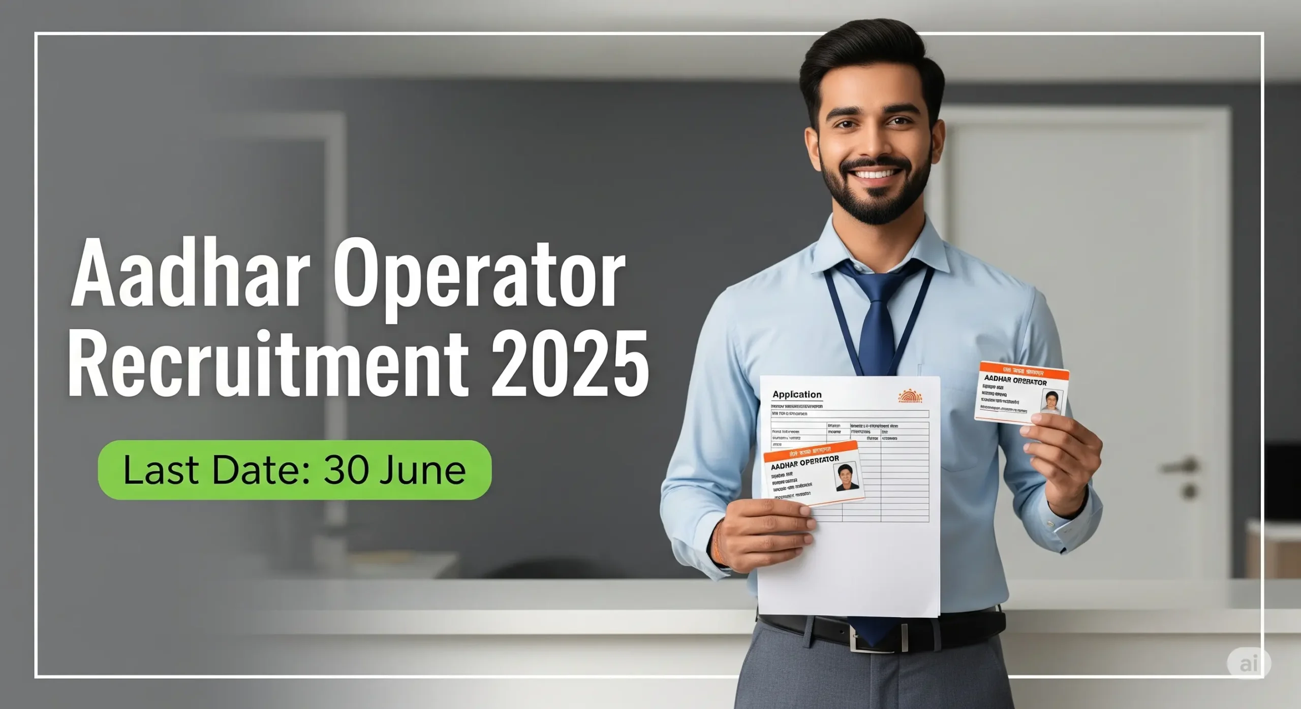 Aadhar Operator Recruitment 2025
